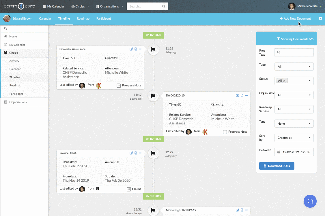 Automatically Report to CHSP Data Exchange